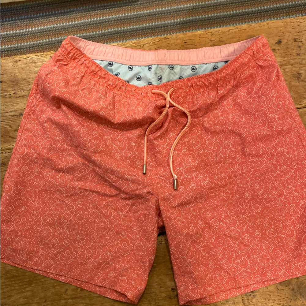 Pink Peter Millar men’s swimsuit